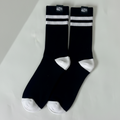 TrackLines Black - Premium Athletic Socks